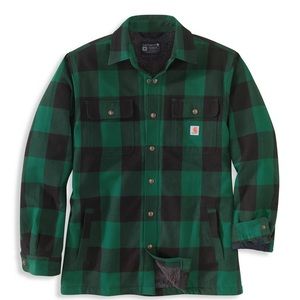 Carhartt Heavyweight Relaxed Fit Flannel Sherpa-lined shirt jacket | shirtjac